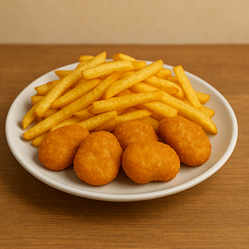 5 Chicken Nuggets mit Pommes